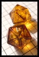 Dice : Dice - DM Collection - Gamescience Orange Transparent 0-9 with Unussual Ink - Ebay Jan 2011